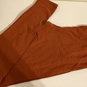 Rust High-Waisted Stretch Leggings – Soft & Comfy – Size small